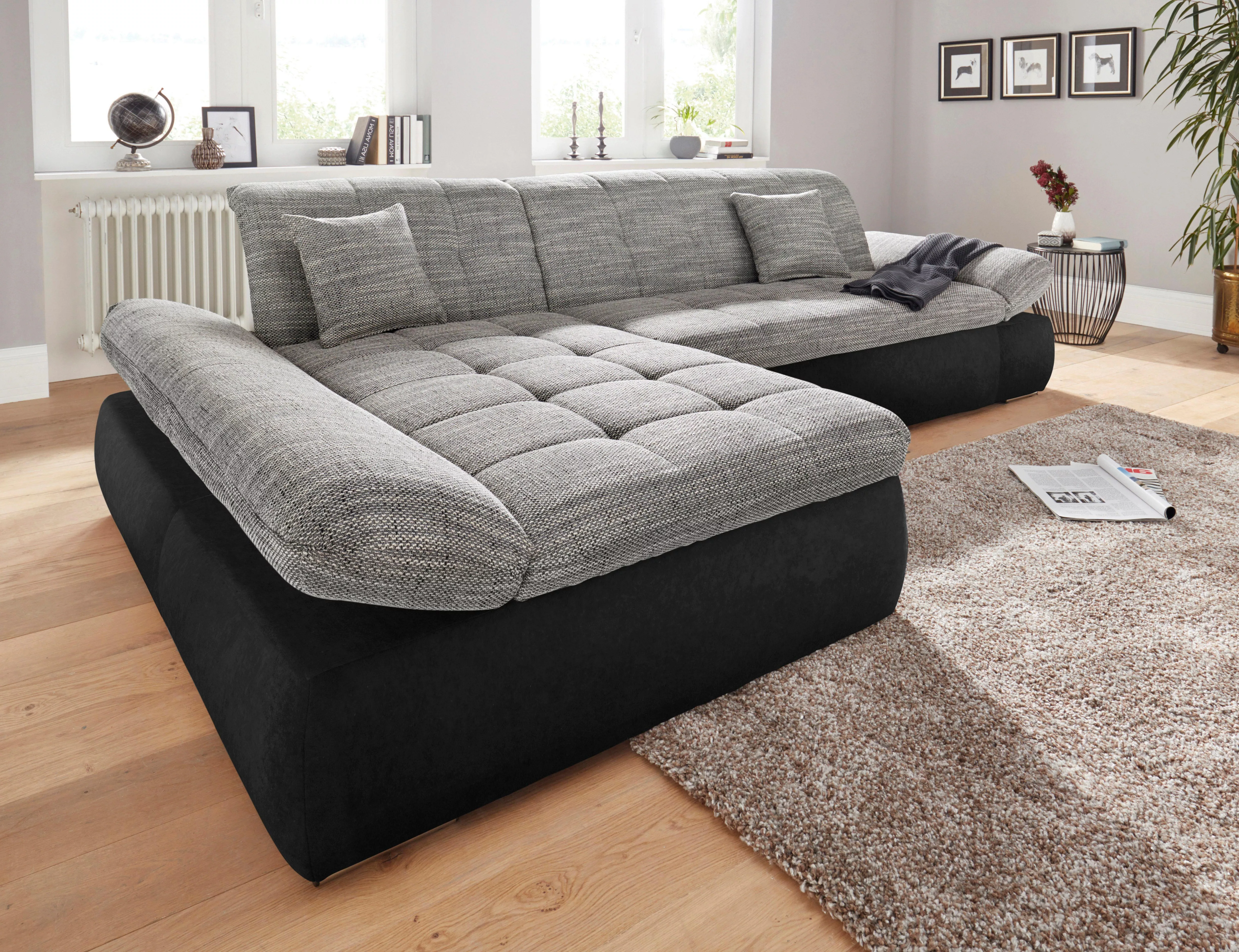 DOMO collection Ecksofa "PB Moric wahlweise mit Bettfunktion + Armteilverst günstig online kaufen