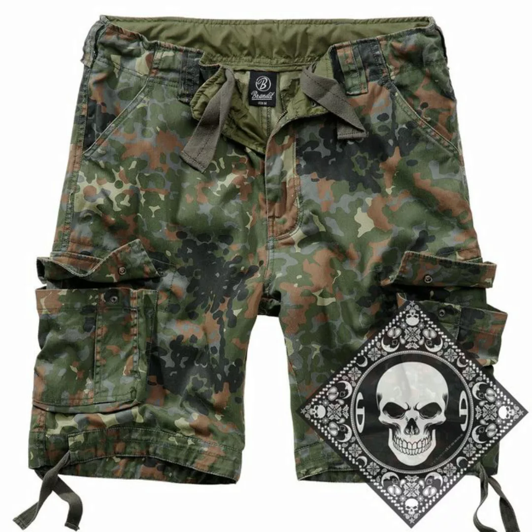 Brandit Cargoshorts Cargo Shorts kurze Hose Legend Army mit UD Bandana günstig online kaufen