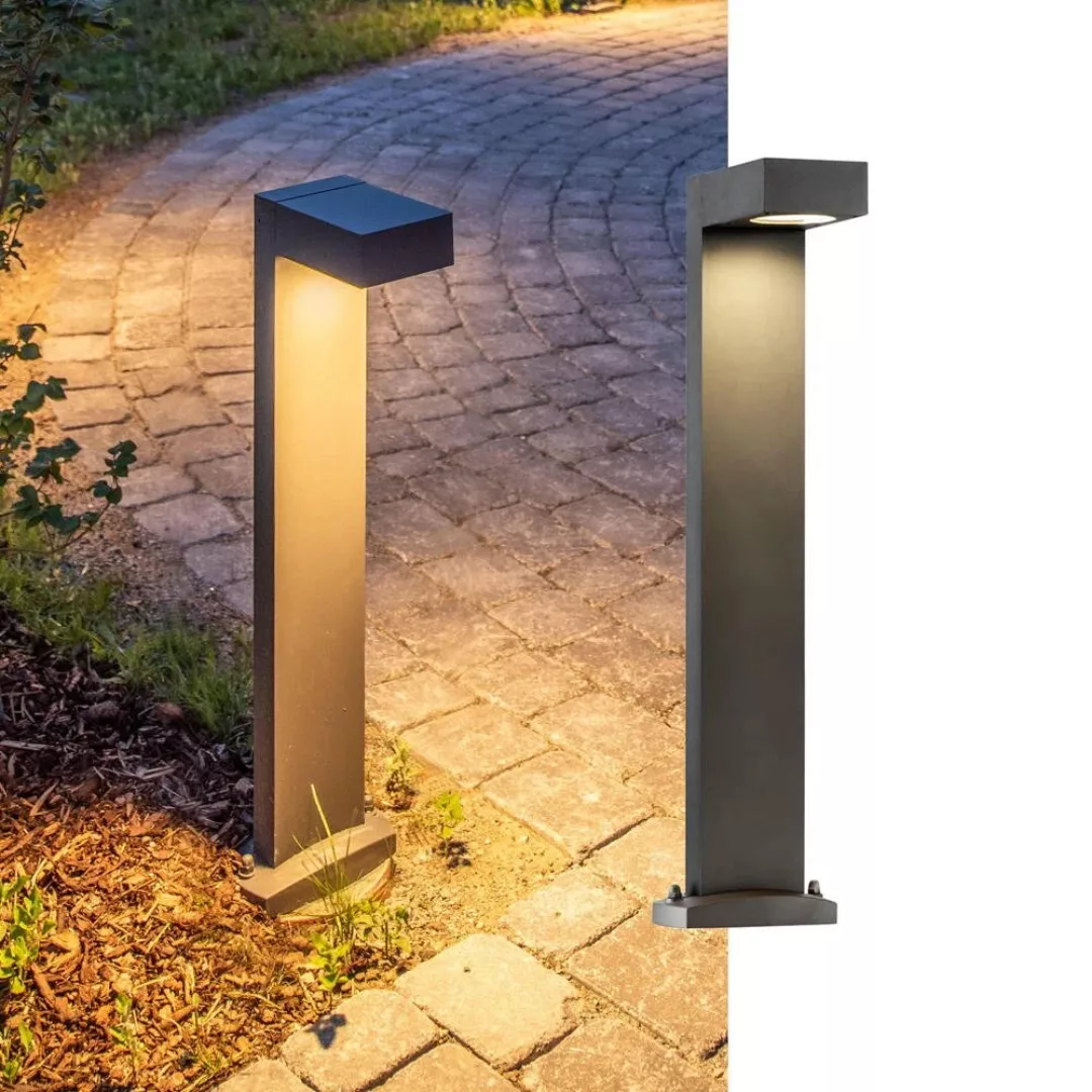 SLV QUADRASYL 75, Outdoor Standleuchte, Energiesparleuchte GX53, IP44, ecki günstig online kaufen