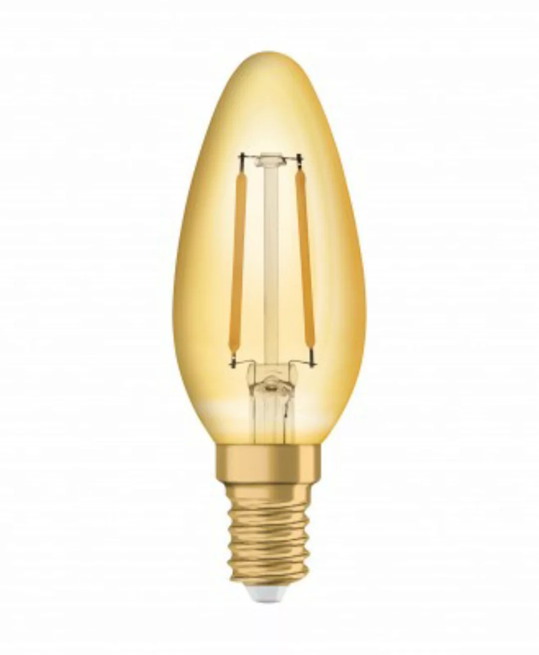 OSRAM LED VINTAGE 1906 CLASSIC B 22 FS Warmweiß Filament Gold E14 Kerze günstig online kaufen