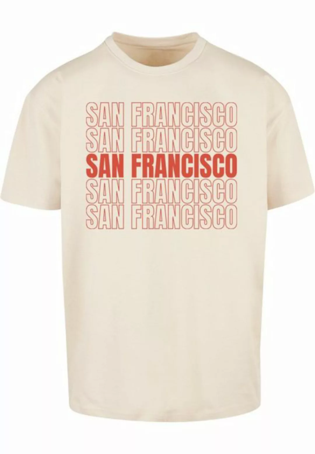 Merchcode T-Shirt Merchcode Herren San Francisco Heavy Oversize Tee-BY102 ( günstig online kaufen