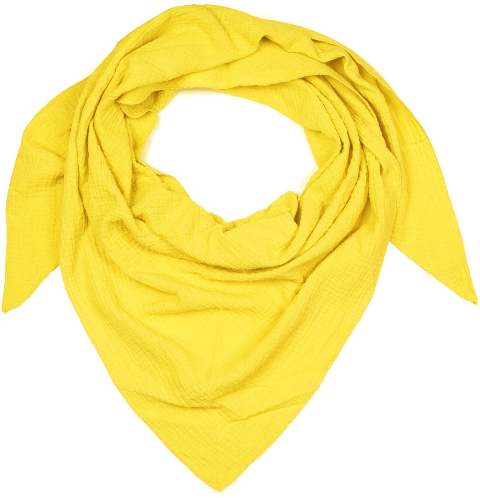 styleBREAKER Dreieckstuch Musselin Dreiecktuch Einfarbig, (1-St) günstig online kaufen