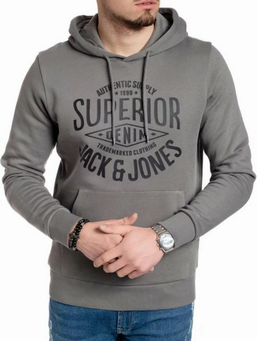 Jack & Jones Kapuzensweatshirt mit Kängurutasche günstig online kaufen