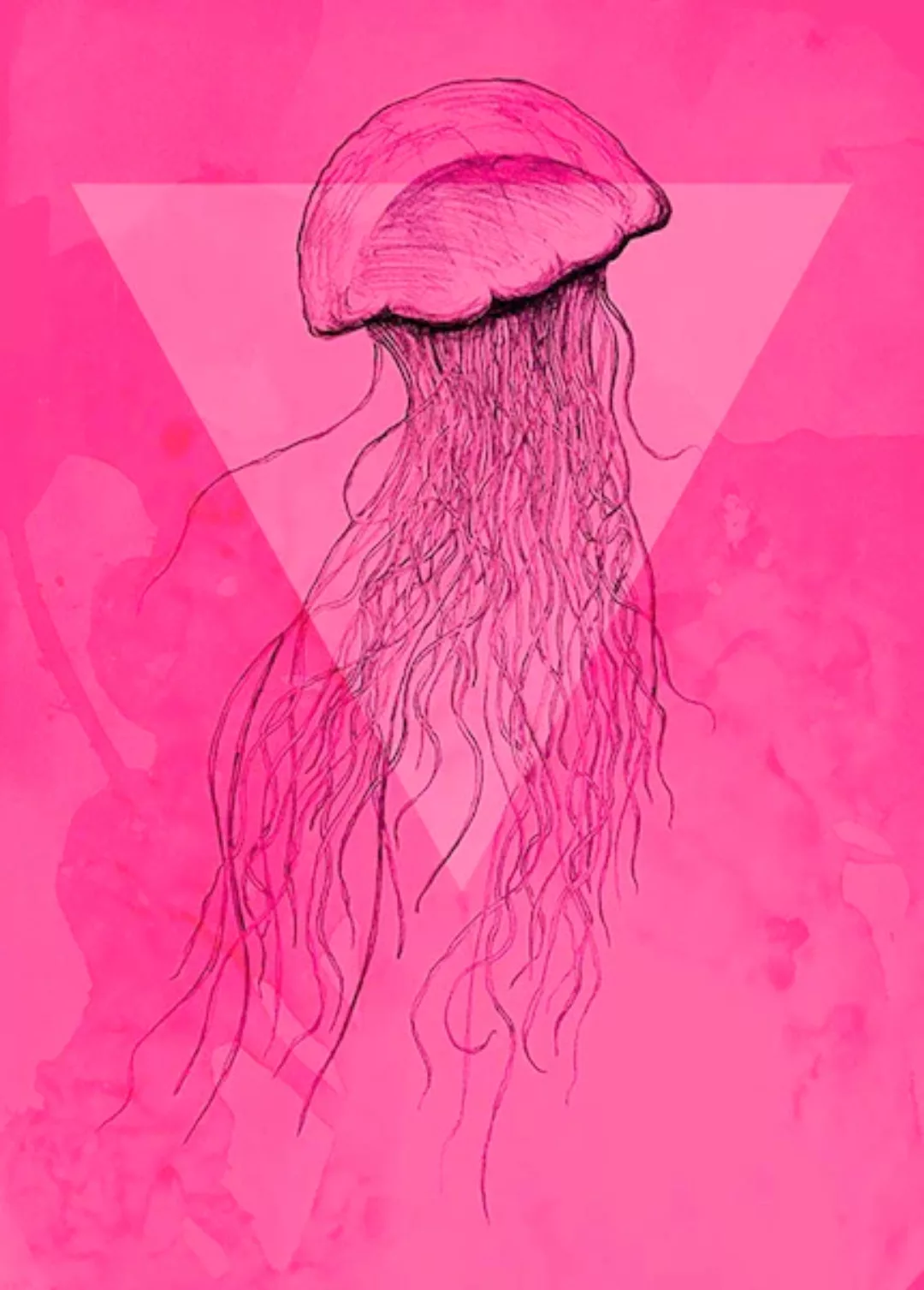 Komar Poster "Jellyfish Pink", Tiere, (1 St.) günstig online kaufen
