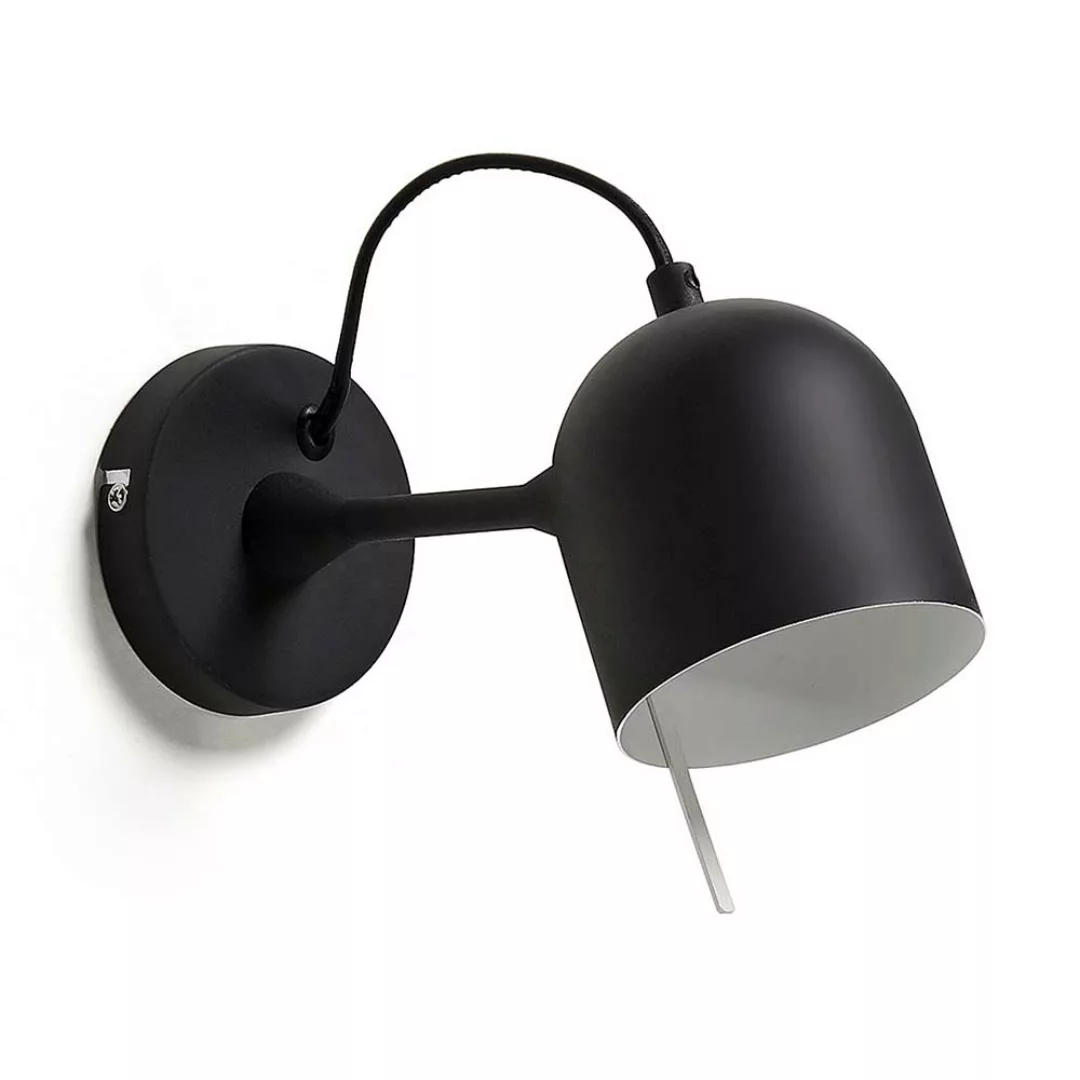 Metall Wandleuchte in Schwarz verstellbarem Lampenschirm günstig online kaufen