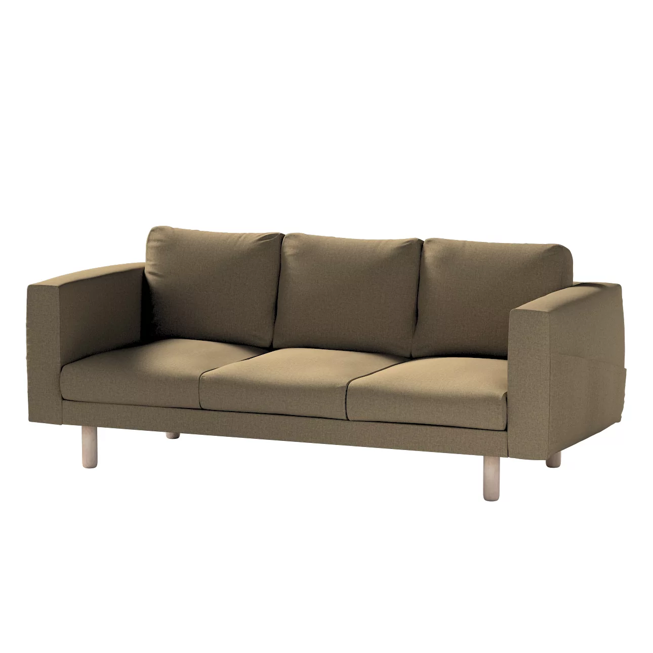 Bezug für Norsborg 3-Sitzer Sofa, grau-braun, Norsborg 3-Sitzer Sofabezug, günstig online kaufen