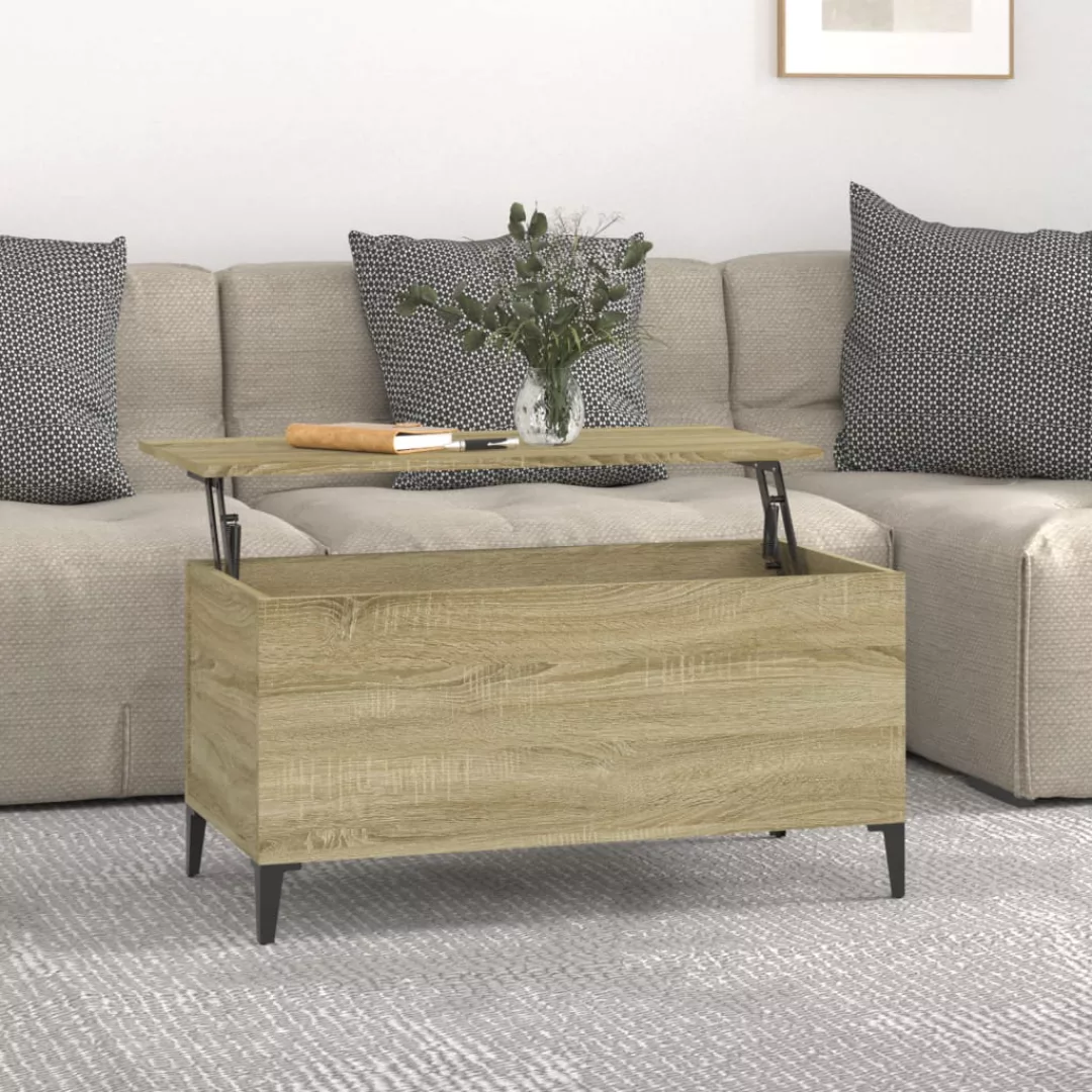 Vidaxl Couchtisch Sonoma-eiche 90x44,5x45 Cm Holzwerkstoff günstig online kaufen