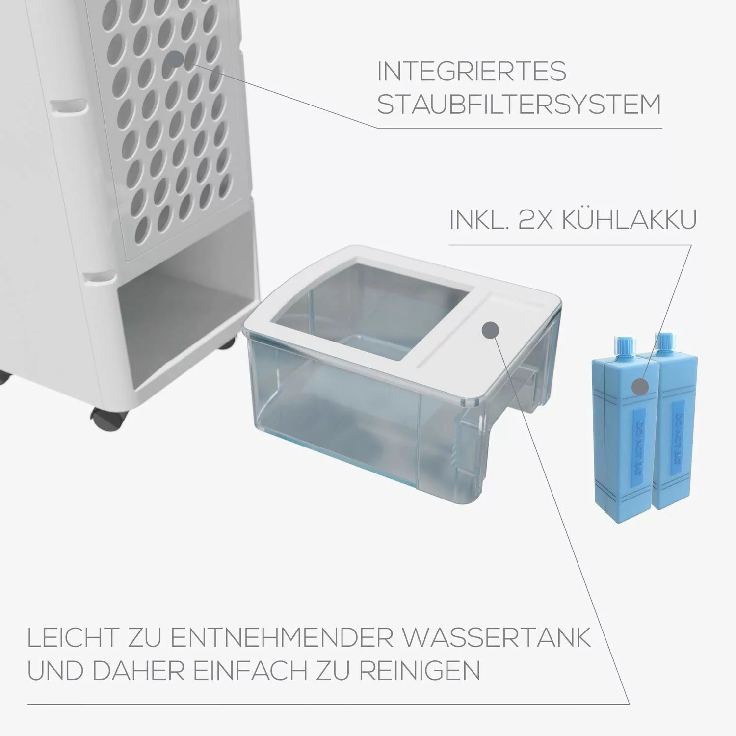 Tronitechnik Mobiles Klimageraet 3In1 Klimaanlage Luftkühler Lk02 Ventilato günstig online kaufen