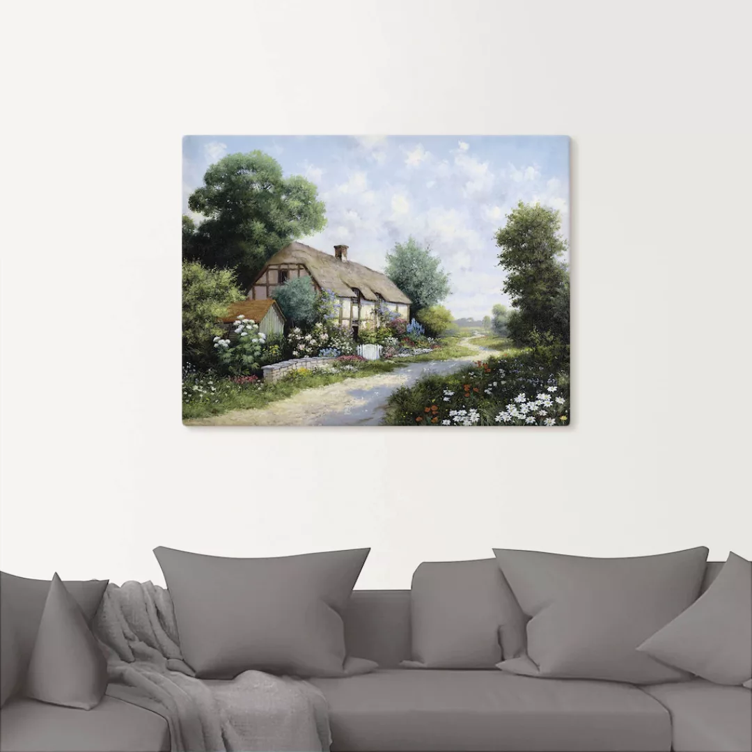 Artland Leinwandbild "Das Landhaus", Gebäude, (1 St.), auf Keilrahmen gespa günstig online kaufen