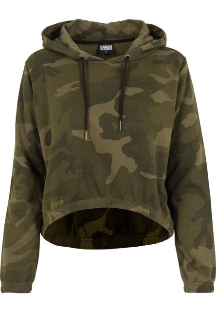 URBAN CLASSICS Kapuzenpullover TB1636 - Ladies Camo Cropped Hoody olive cam günstig online kaufen