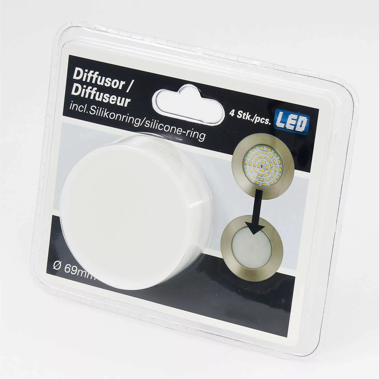 Akzentgebender LED-Einbaustrahler Paul weiß günstig online kaufen