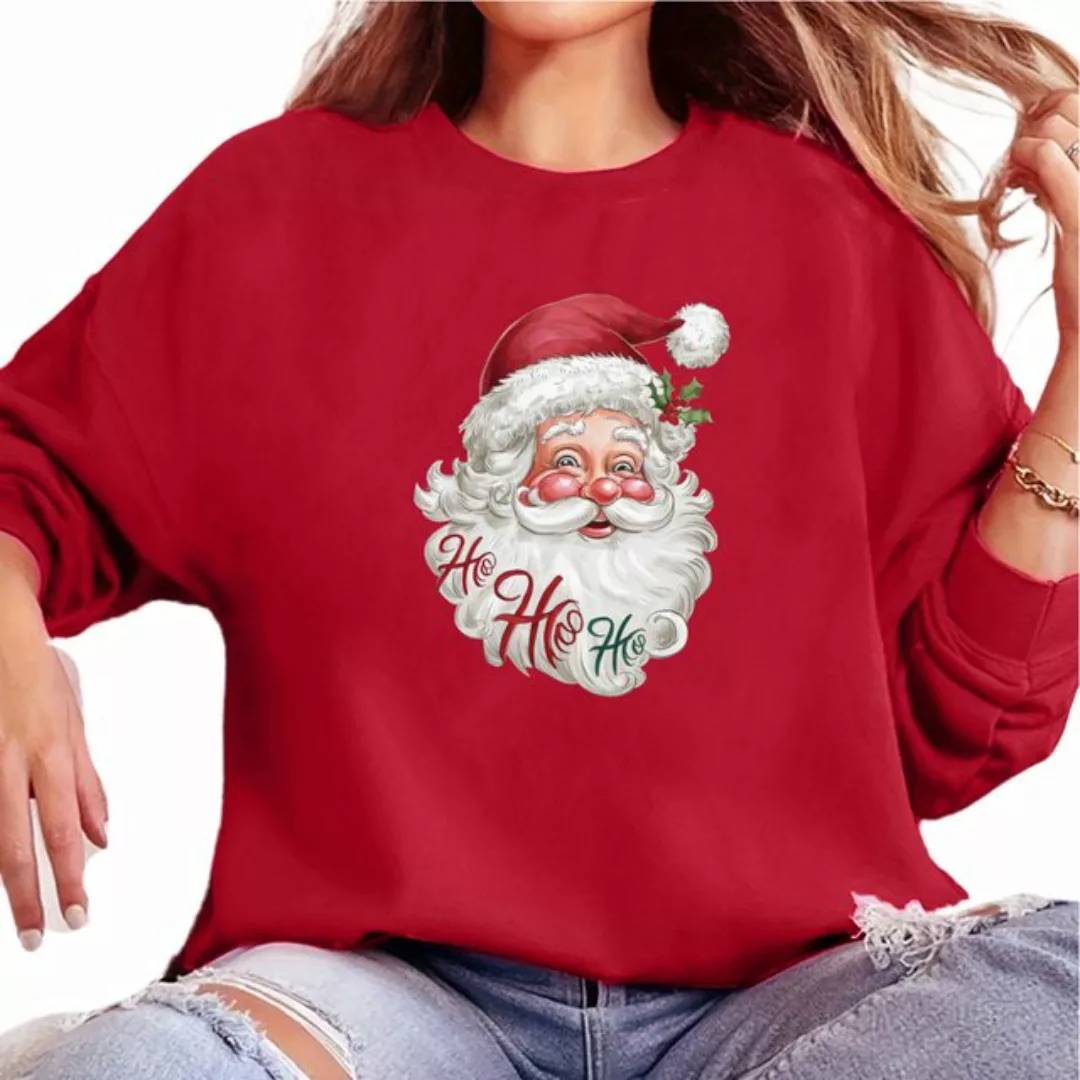 MC Star Weihnachtssweatshirt Weihnachts Sweatshirt Damen Xmas Sweater (Frau günstig online kaufen