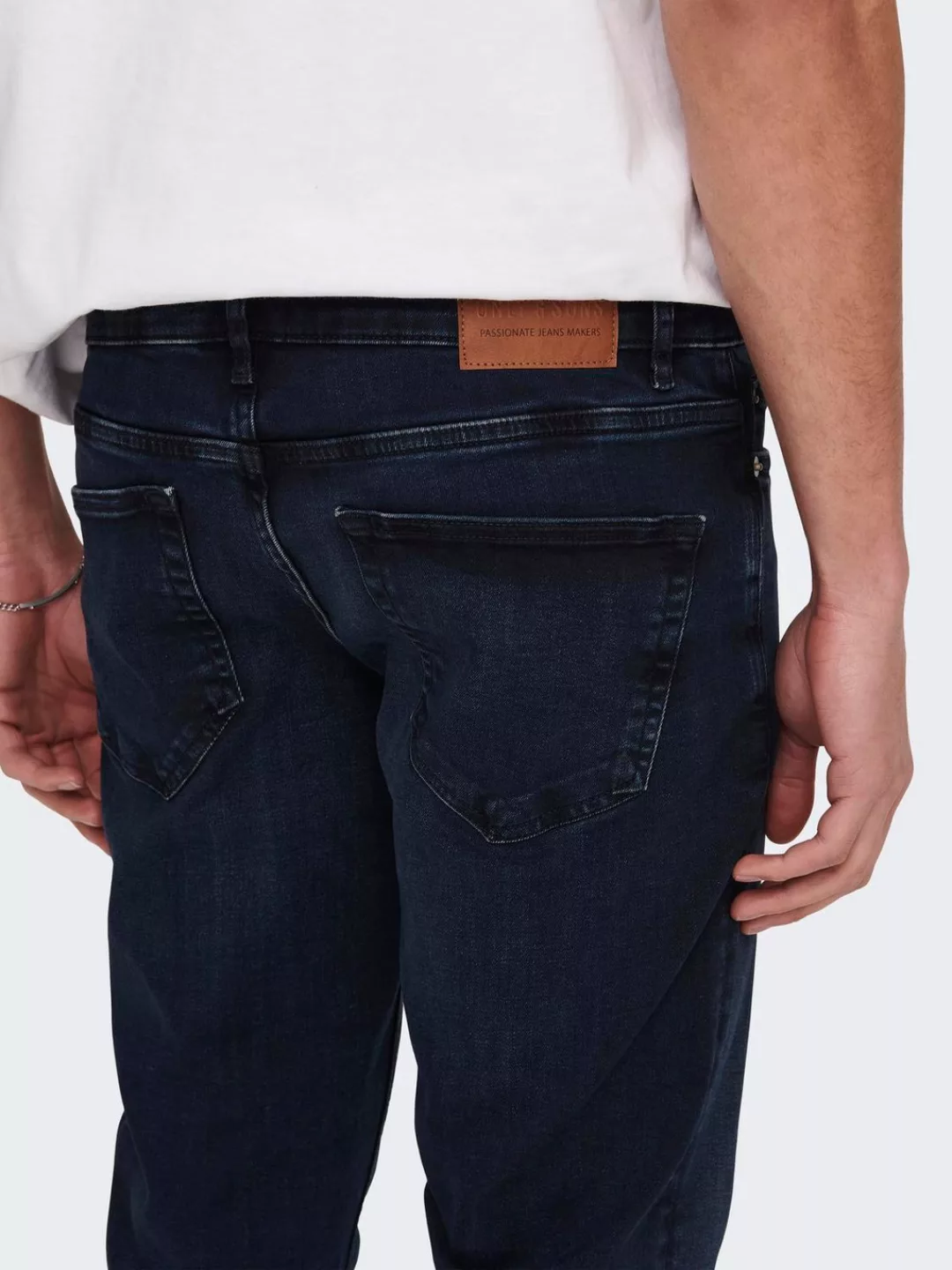 ONLY & SONS Slim-fit-Jeans "OS ONSLOOM SLIM BLUE GREY 40", mit Destroyed Ef günstig online kaufen