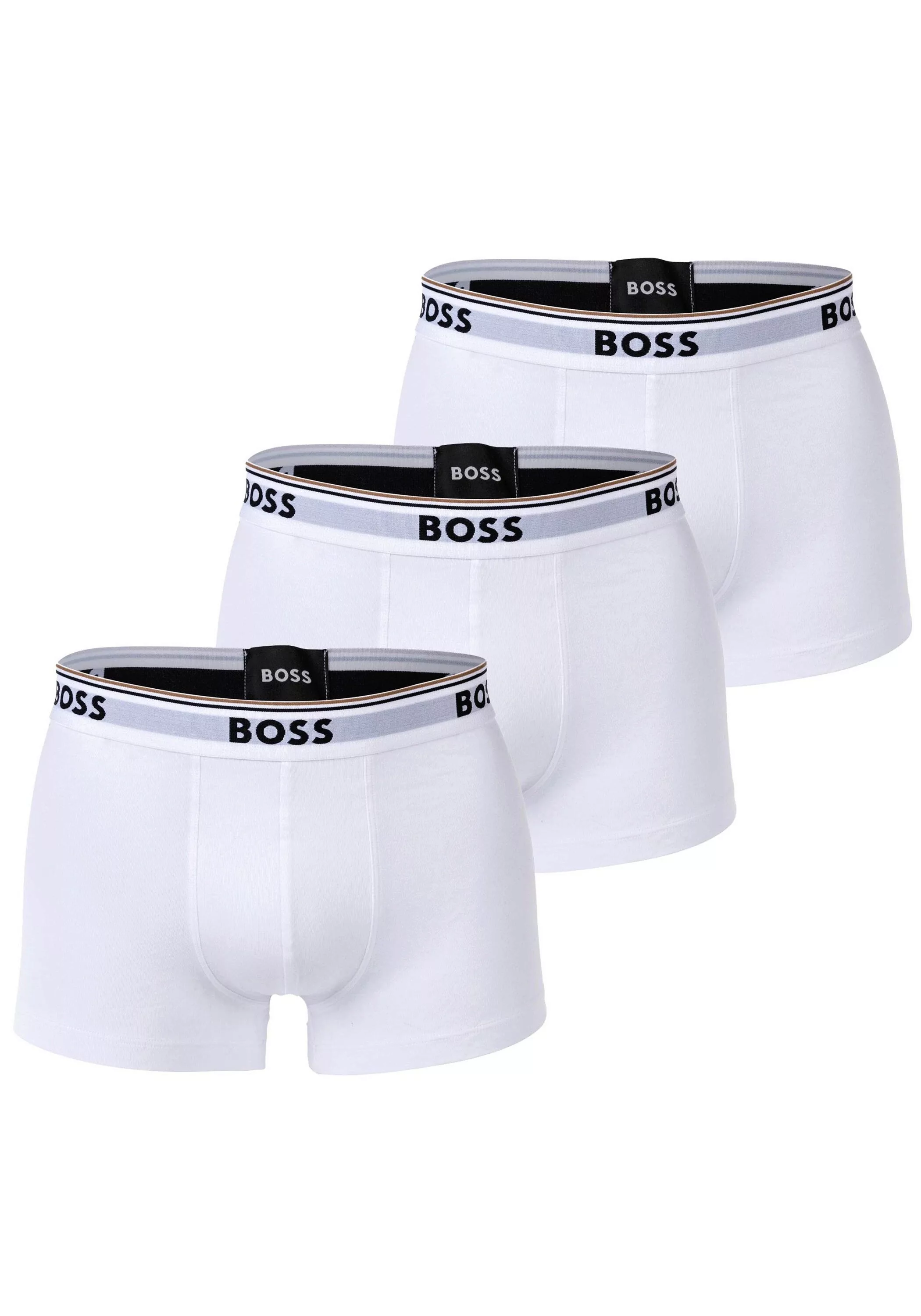 BOSS Boxer, (Packung, 3 St., 3er-Pack), mit BOSS Schriftzug auf dem Bund günstig online kaufen