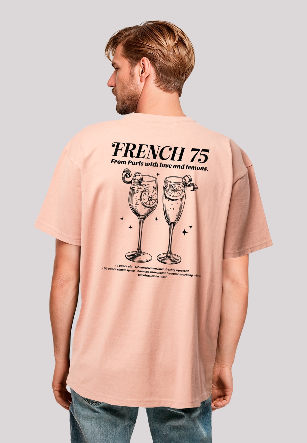 F4NT4STIC T-Shirt "French 75 From Paris With Love", Premium Qualität günstig online kaufen