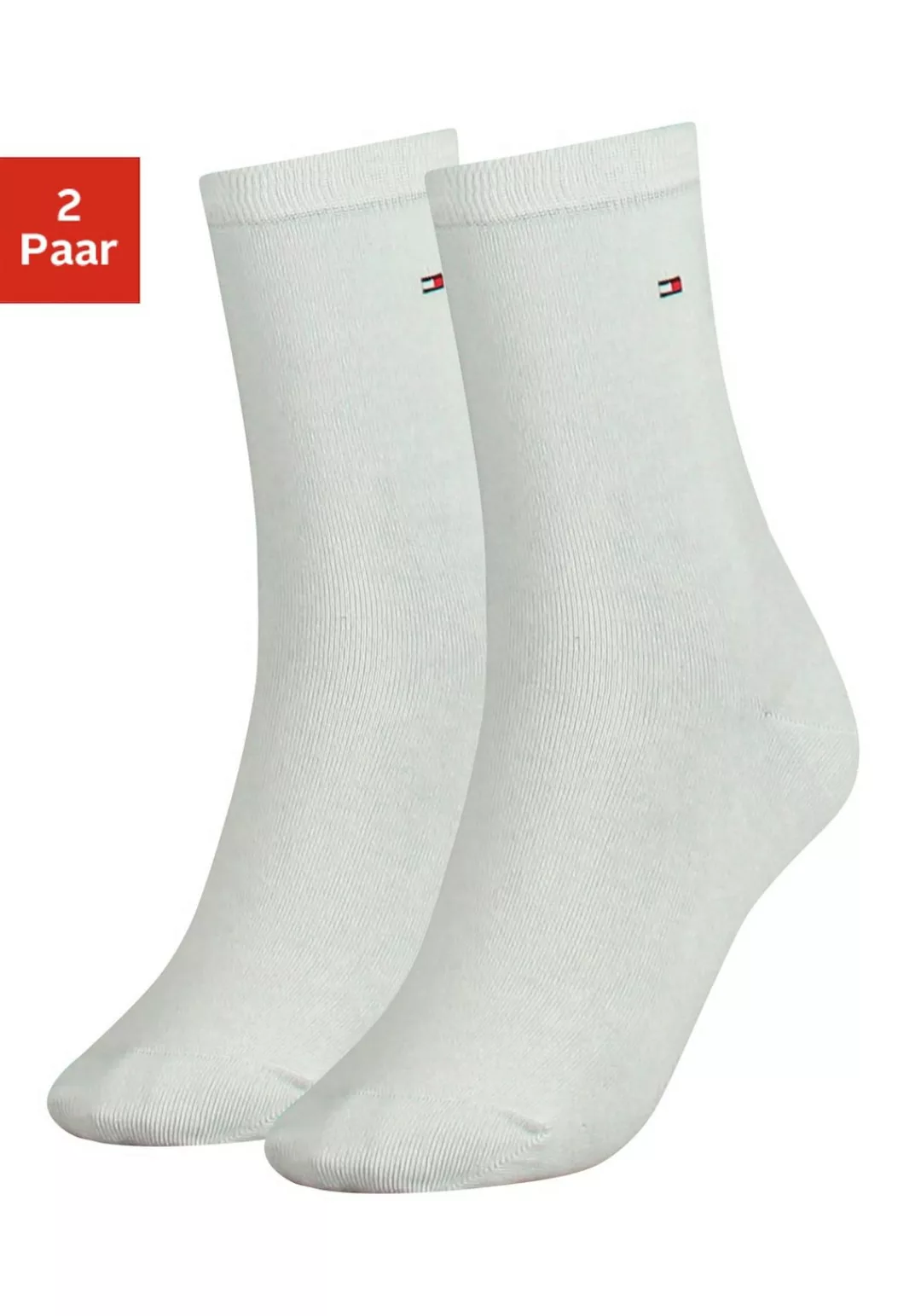 Tommy Hilfiger Socken "TH WOMEN SOCK CASUAL 2P", (2 Paar, 2 Paar), mit flac günstig online kaufen