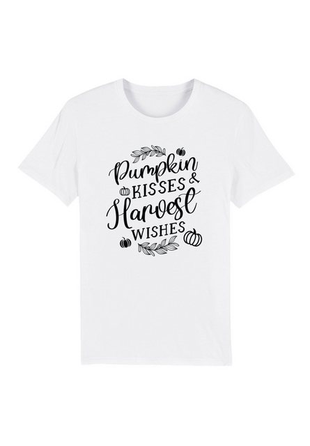 F4NT4STIC T-Shirt Pumpkin kisses Harves wishes Premium Qualität, Halloween, günstig online kaufen