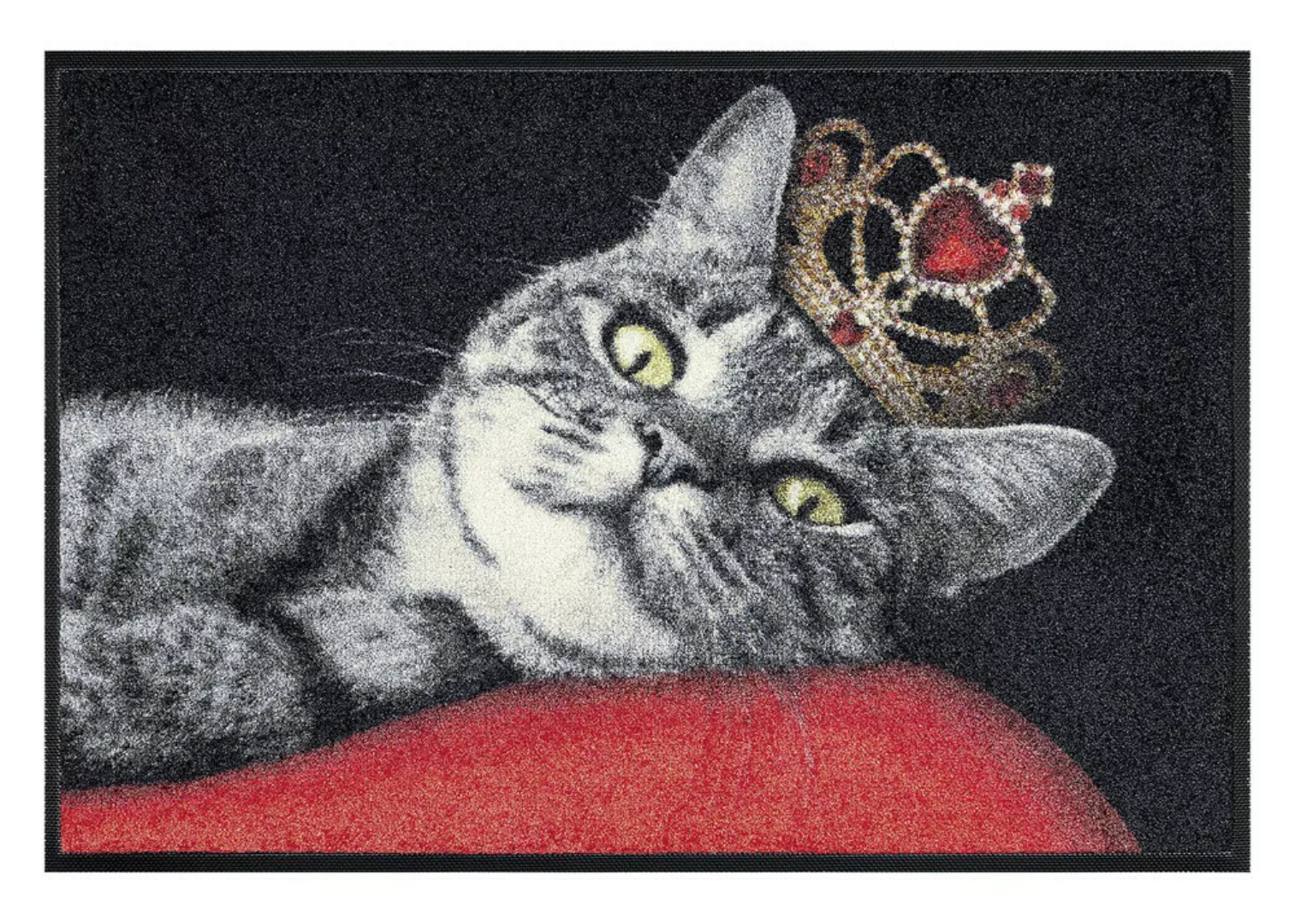 wash+dry by Kleen-Tex Fußmatte »Royal Cat«, rechteckig günstig online kaufen
