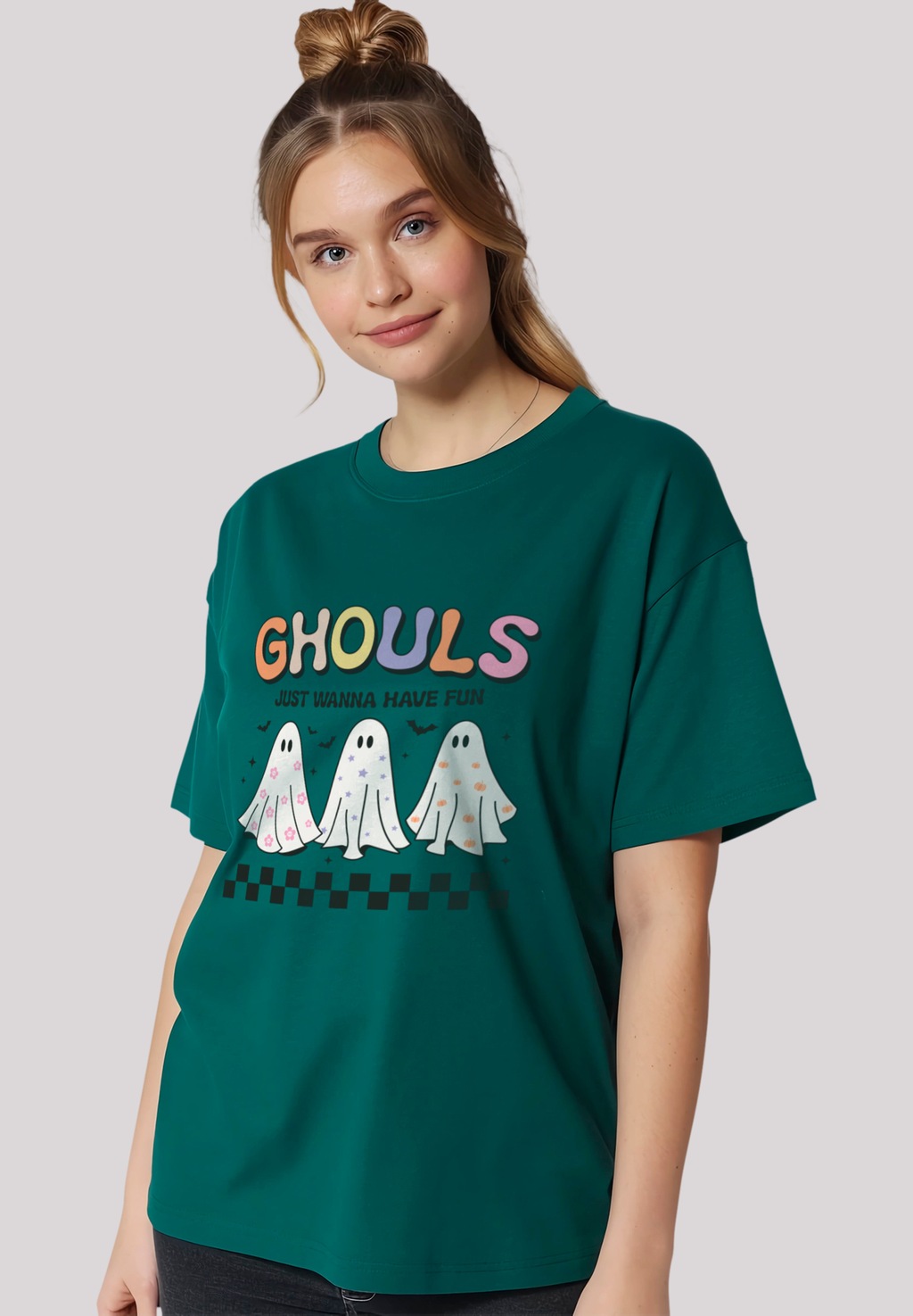 F4NT4STIC T-Shirt "Retro Halloween Ghouls just wanna have fun", Premium Qua günstig online kaufen