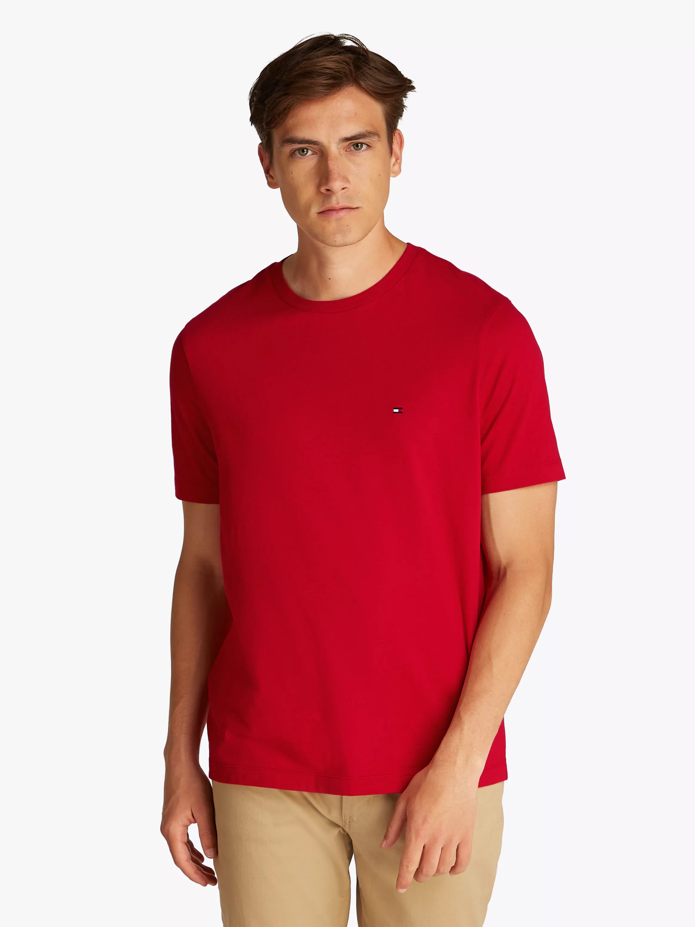 Tommy Hilfiger T-Shirt "ESSENTIAL REG FIT SOLID TEE", mit Rundhalsausschnit günstig online kaufen