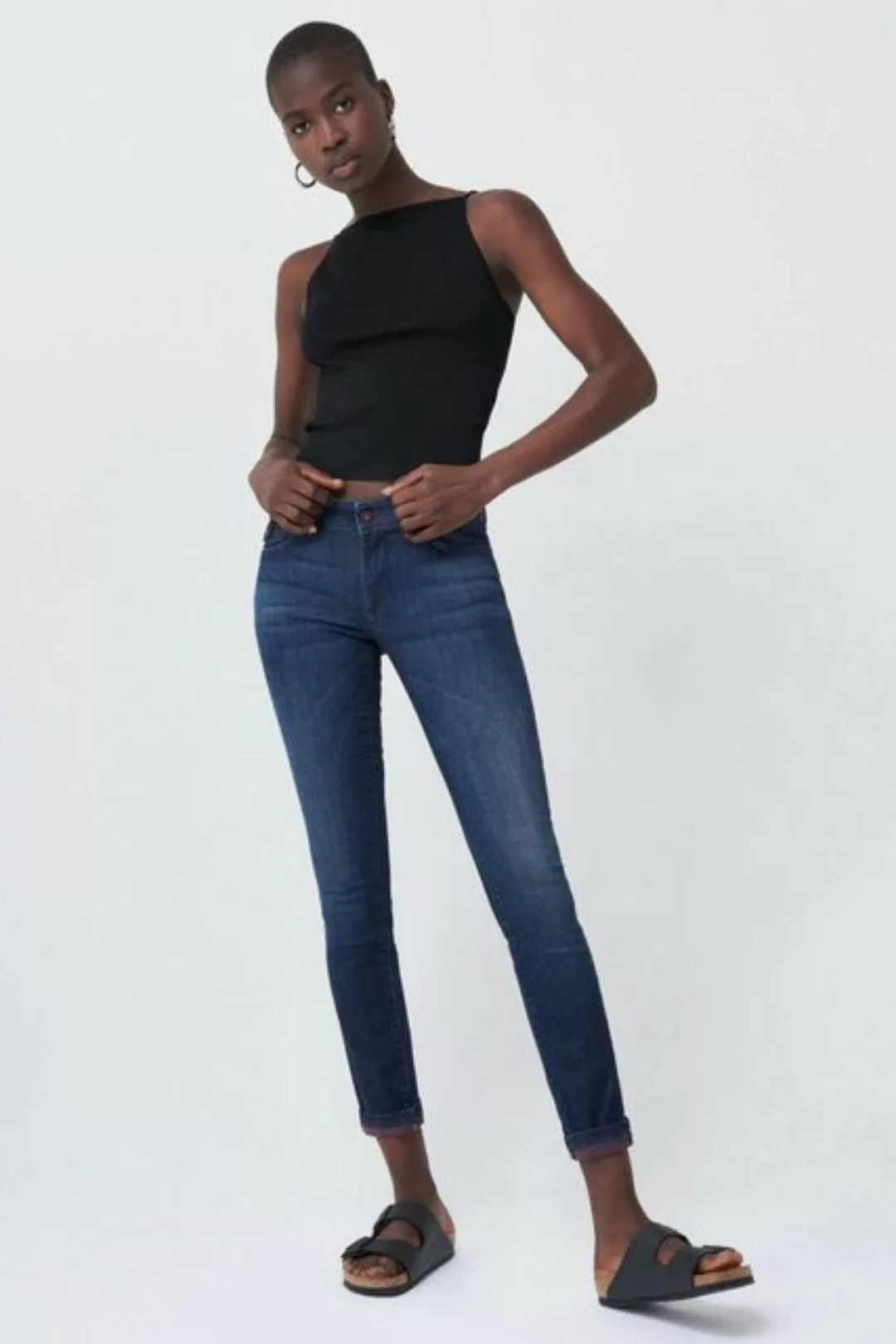 Salsa Stretch-Jeans SALSA JEANS WONDER PUSH UP SKINNY dark vintage blue 125 günstig online kaufen