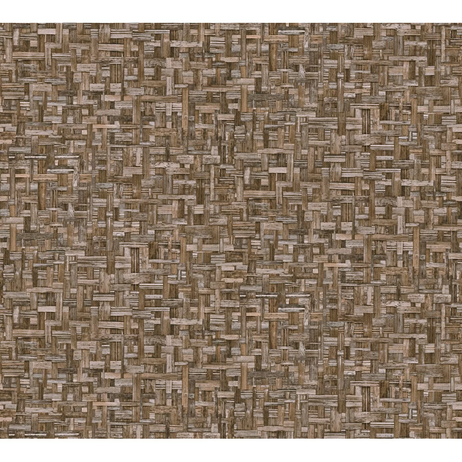 Bricoflor Vlies Holztapete in Grau Stroh Tapete Geflochten für Küche und Wo günstig online kaufen