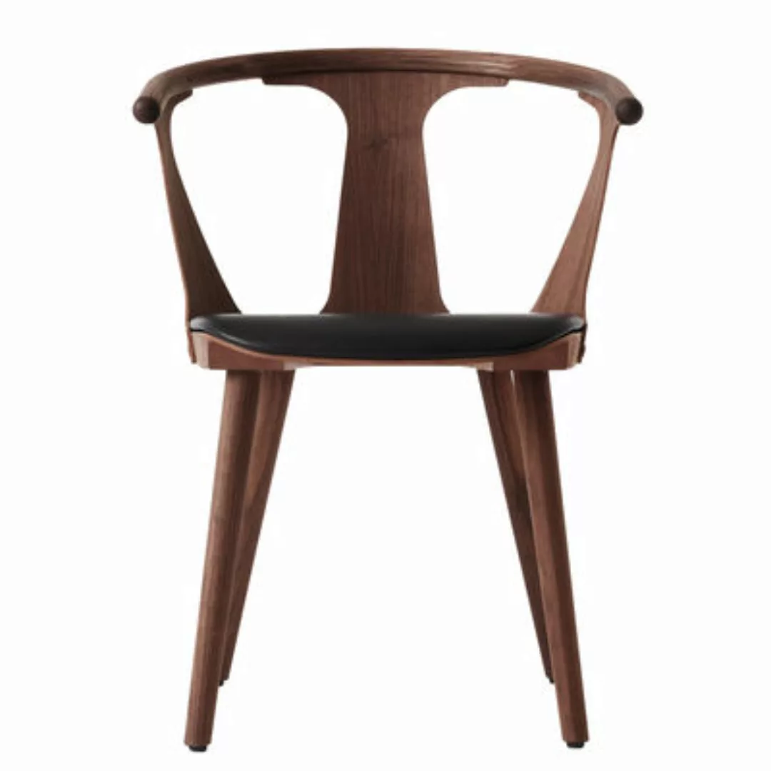 Sessel In Between SK2 holz natur / Nussbaum & Sitzfläche aus Leder - &tradi günstig online kaufen