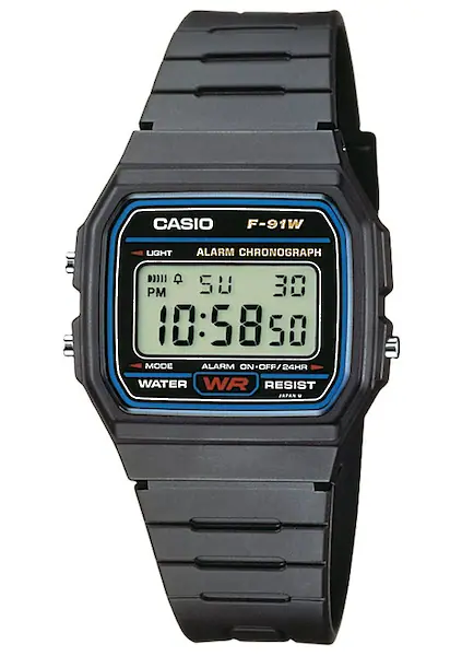 CASIO TIMELESS COLLECTION Chronograph »F-91W-1YEG«, Quarzuhr, Armbanduhr, H günstig online kaufen