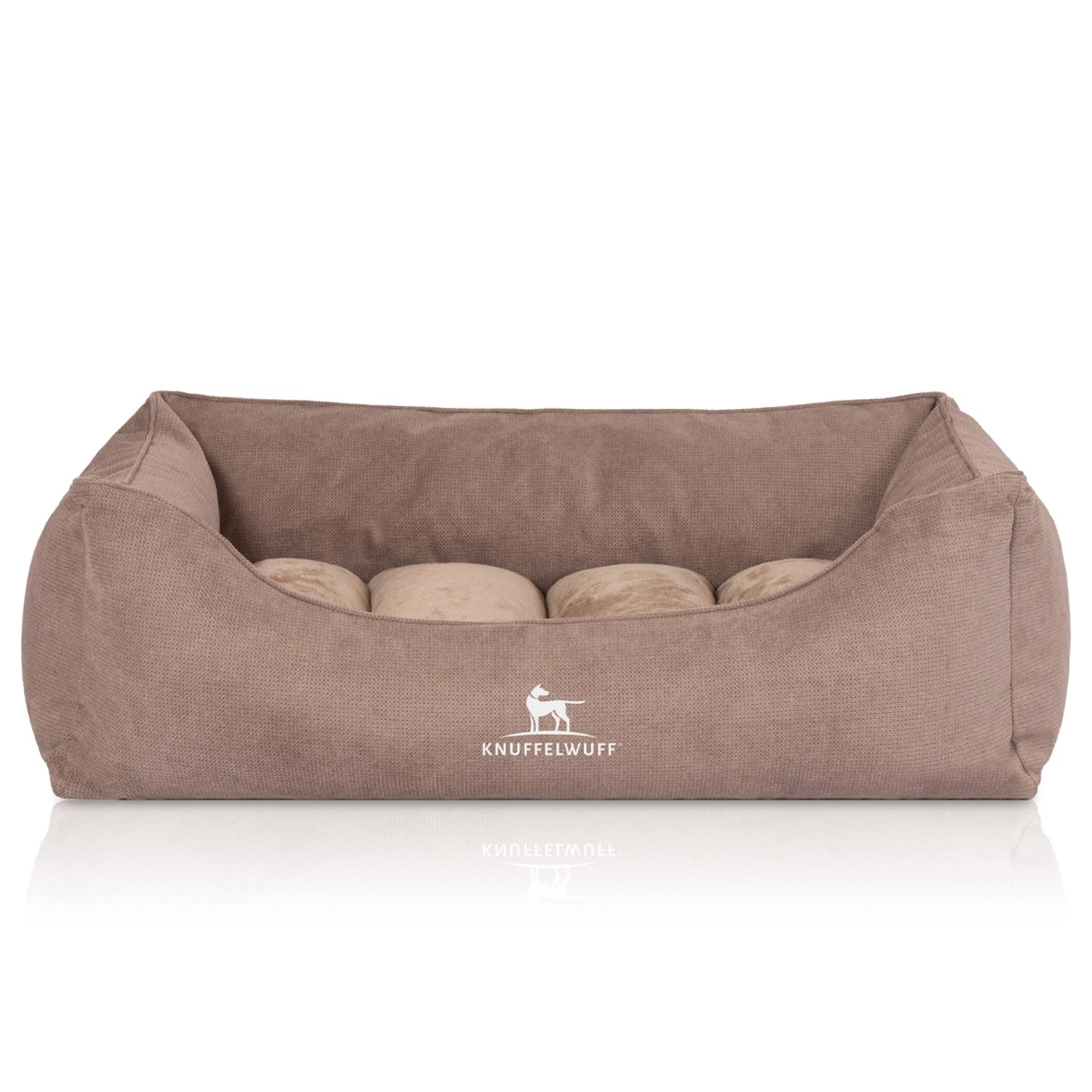 Knuffelwuff Hundebett Baltimore Orthopädisch Velours 120x80cm Beige günstig online kaufen