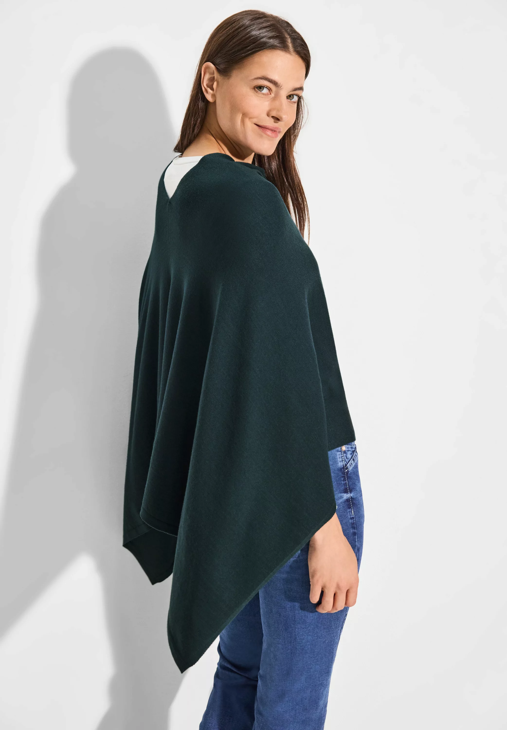 Cecil Strickponcho, aus softem Materialmix günstig online kaufen