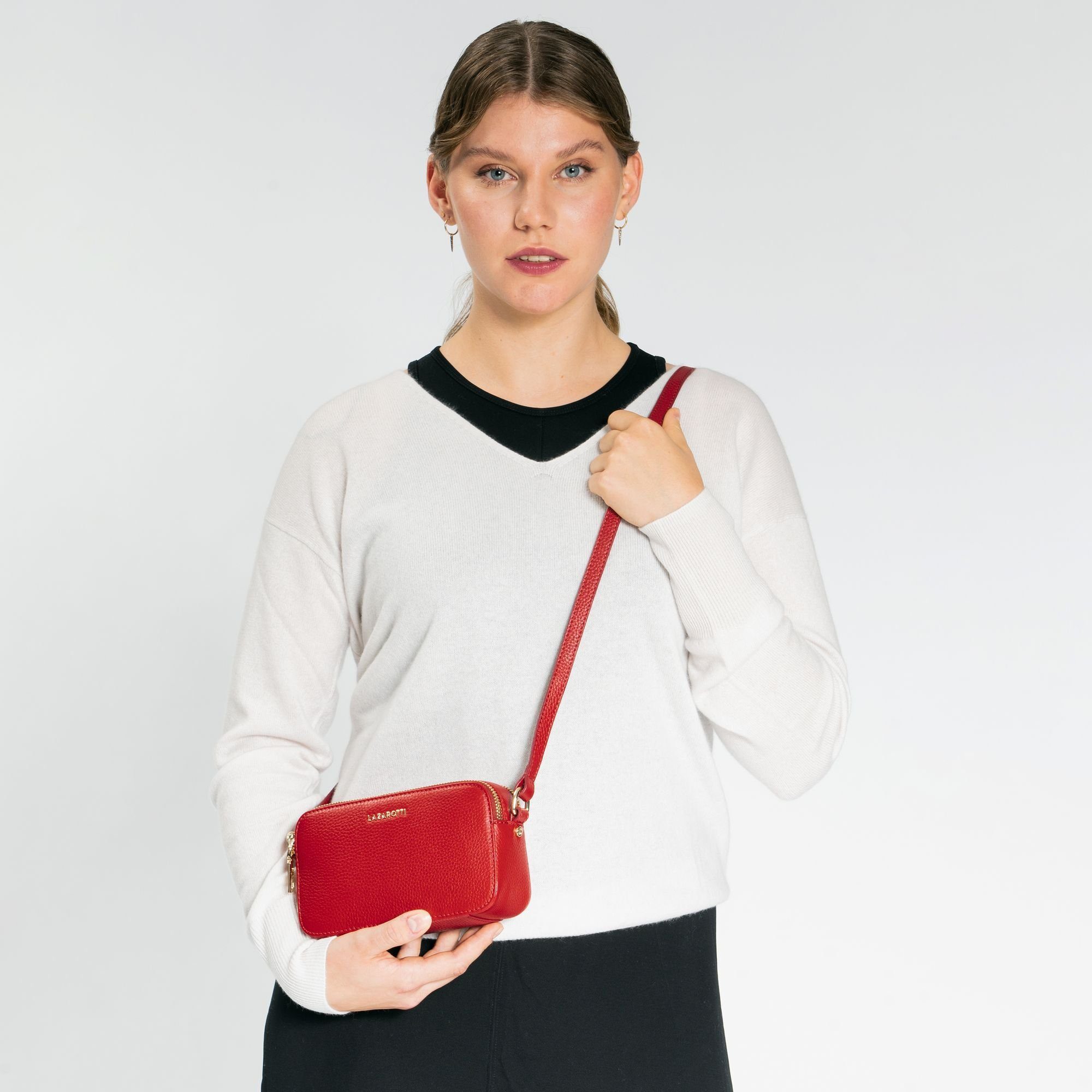 Lazarotti Umhängetasche Bologna Leather, Leder günstig online kaufen