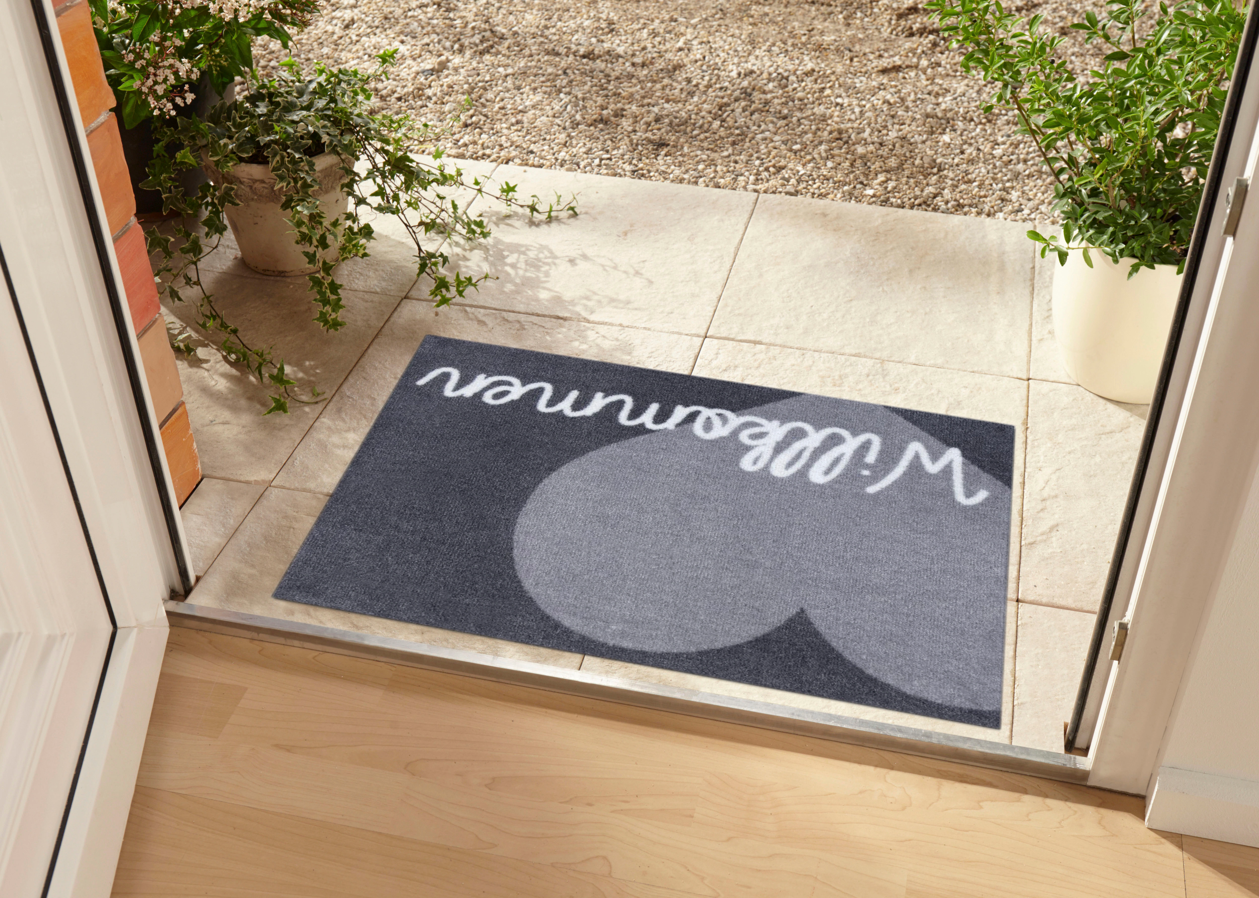 HANSE Home Fußmatte »Willkommen Herz«, rechteckig günstig online kaufen
