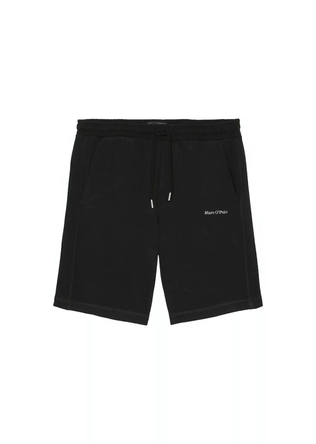 Marc O'Polo Sweatbermudas mit dezenter Label Stickerei günstig online kaufen