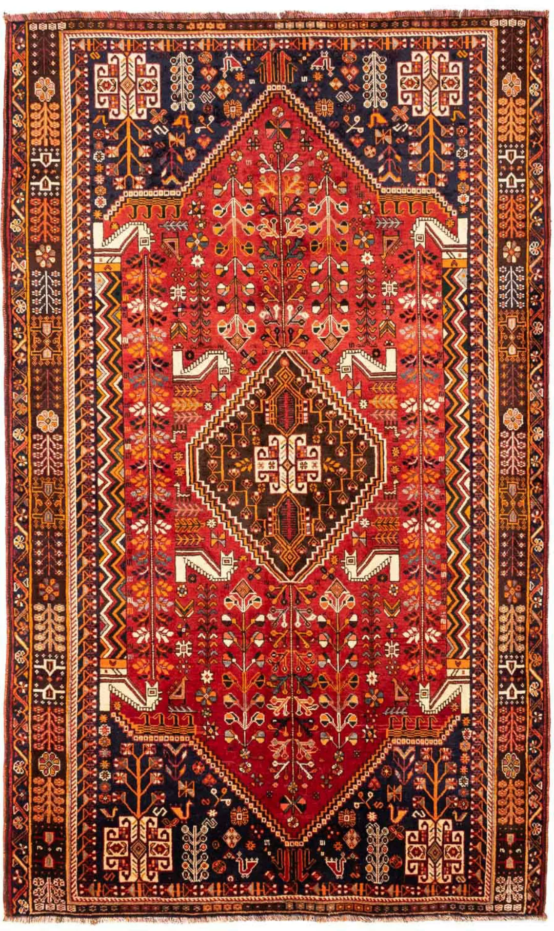 morgenland Wollteppich »Shiraz Medaillon 243 x 170 cm«, rechteckig, Unikat günstig online kaufen