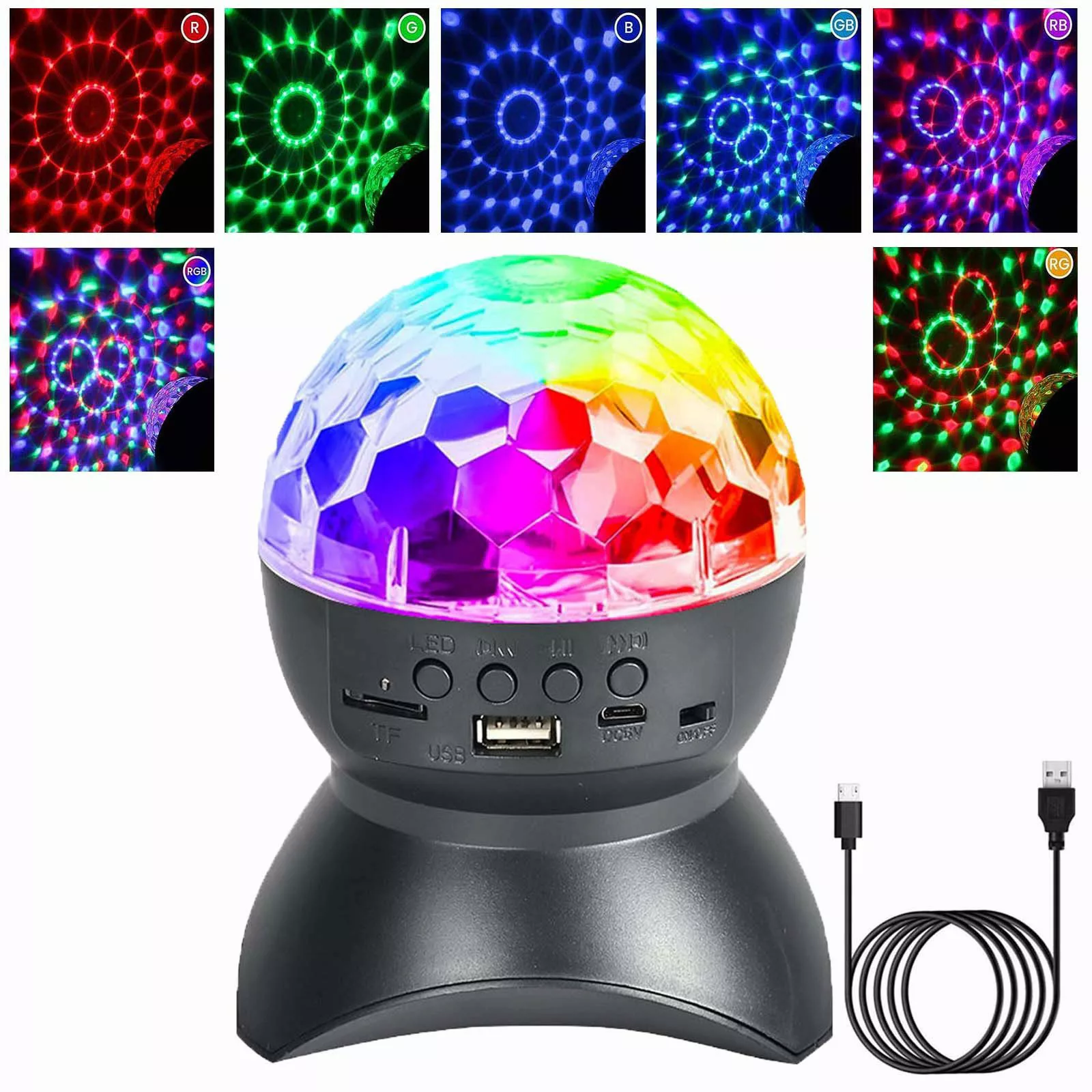 MUPOO LED Discolicht Tischleuchte RGB LED günstig online kaufen