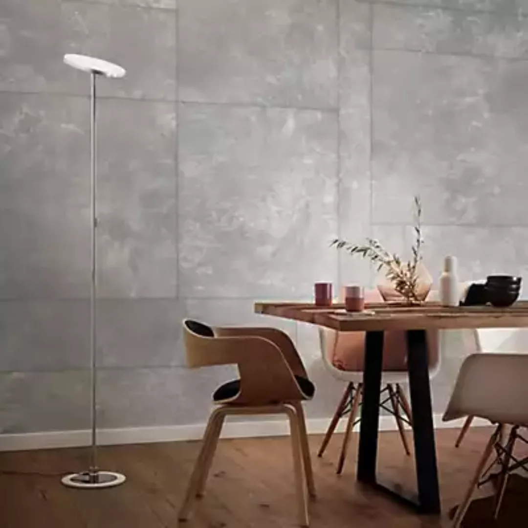 OLIGO Decent Max LED-Stehlampe grau matt günstig online kaufen