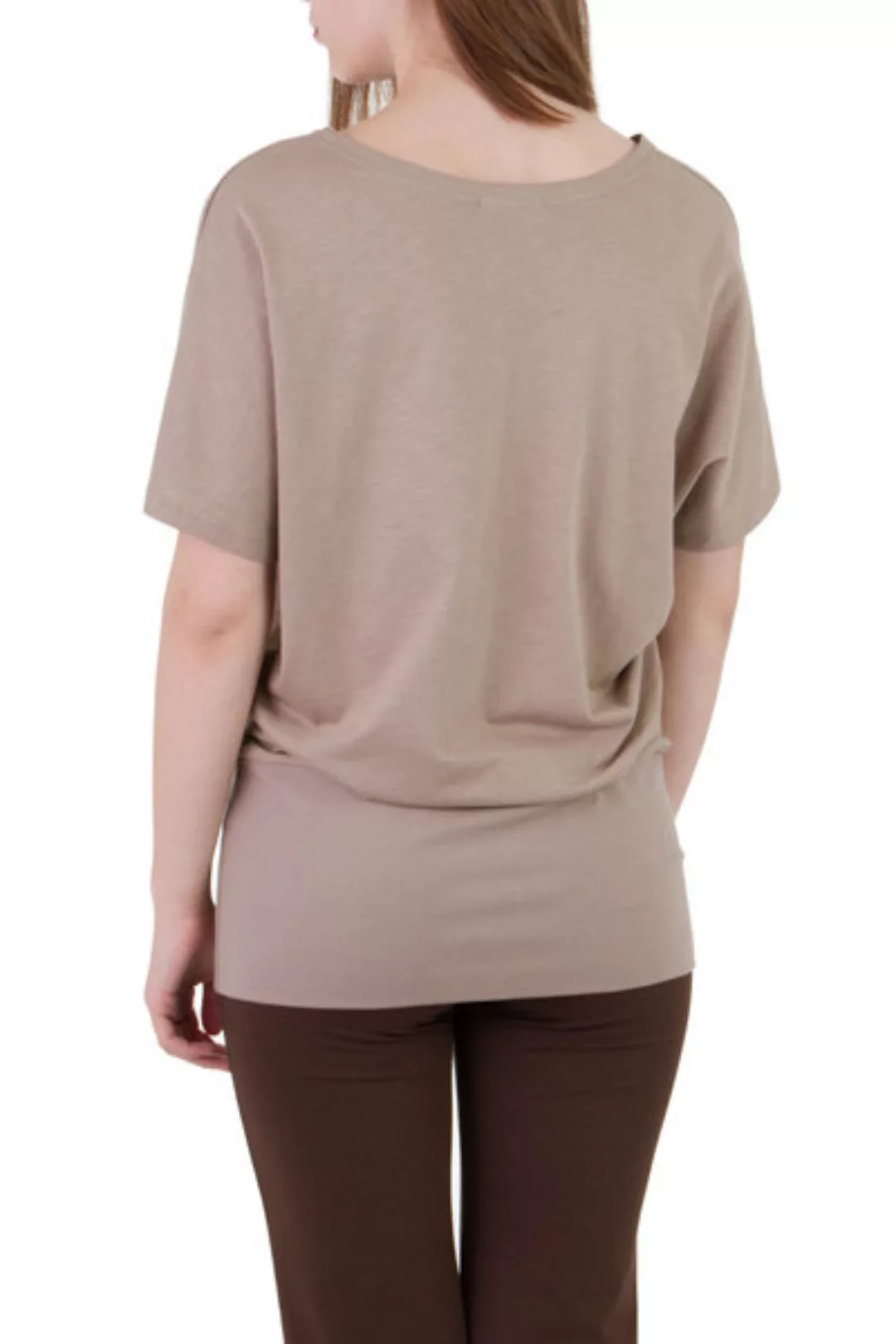 Oversize T-shirt Gina Taupe günstig online kaufen