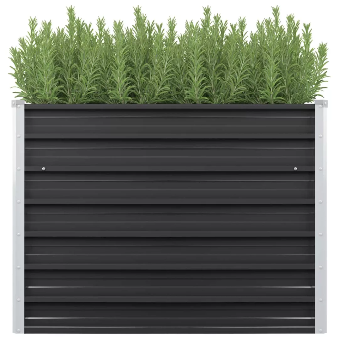Garten-hochbeet Anthrazit 100 X 40 X 77 Cm Verzinkter Stahl günstig online kaufen