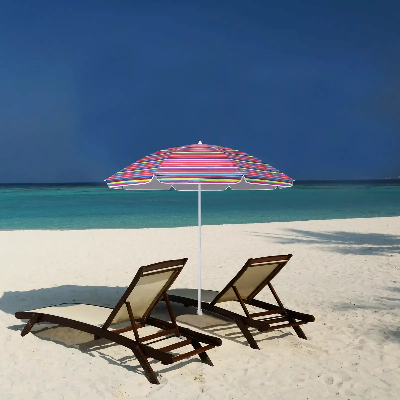 Sonnenschirm Cyprus Bunt 180cm Neigefunktion günstig online kaufen