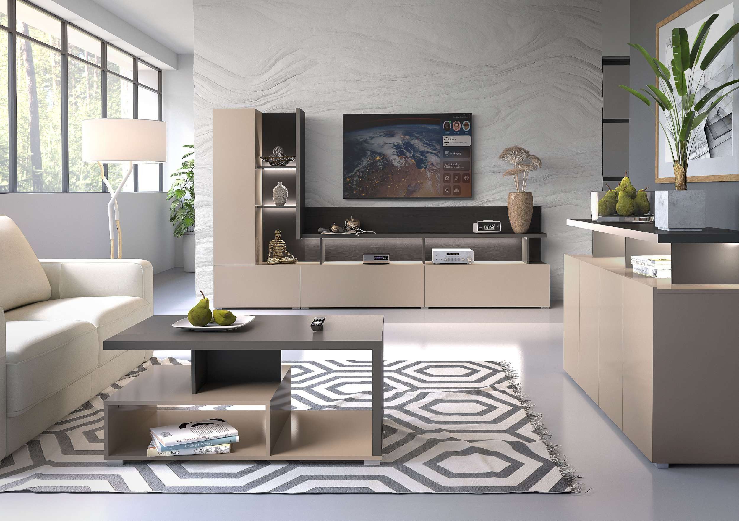 99rooms Wohnwand Rio, (Set (3-St), Wohnmöbel), günstig online kaufen