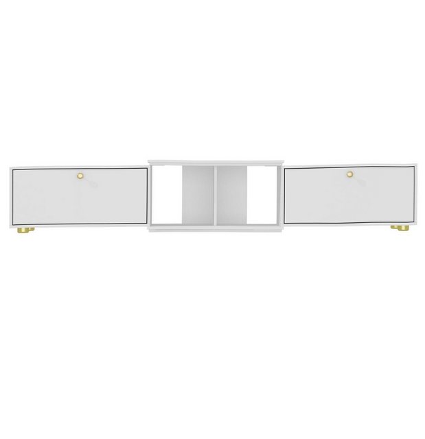 FUFU&GAGA TV-Schrank TV-Ständer, mit 2 Schränken, 120-175 x 30 x 28 cm, MDF günstig online kaufen