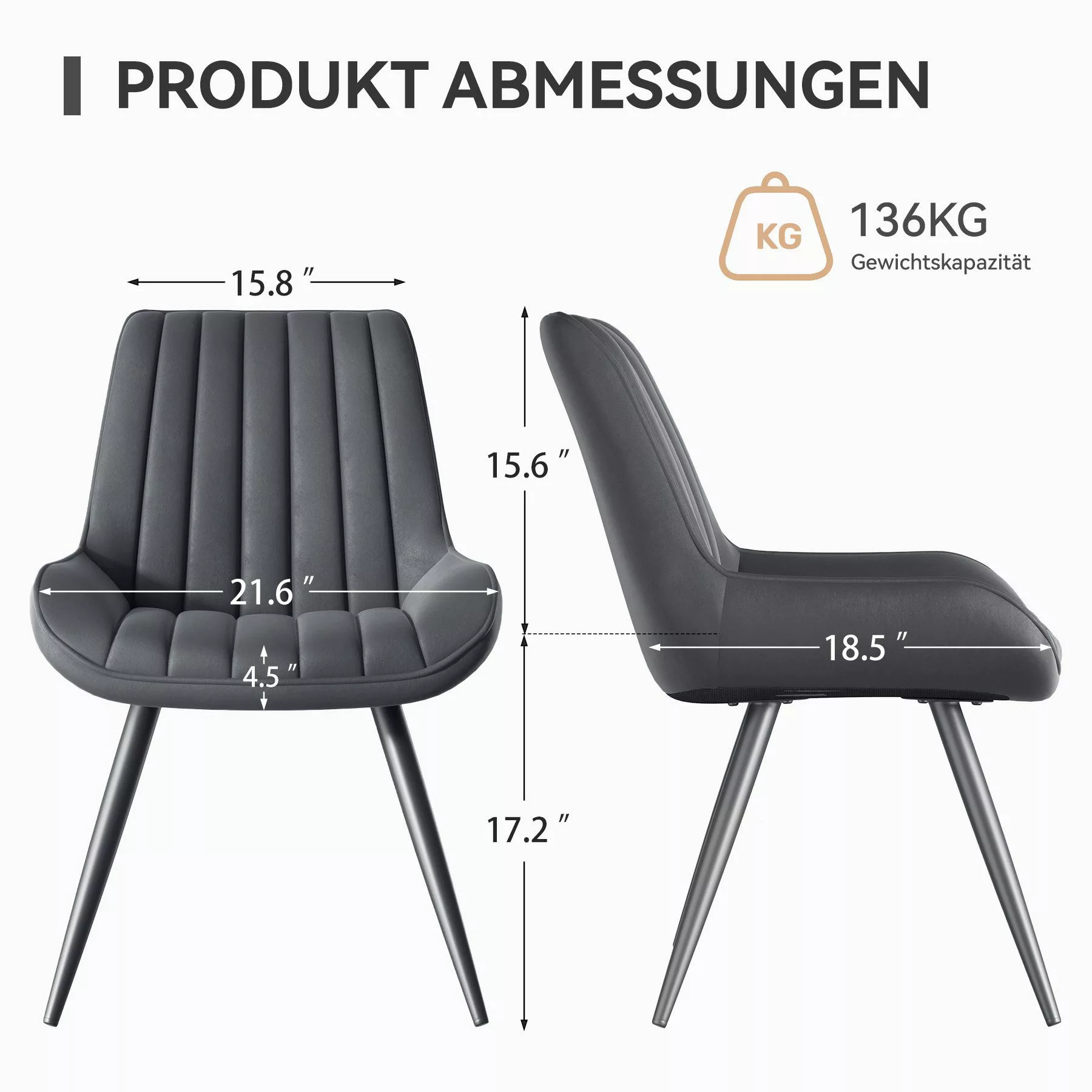 HawthyHome Esszimmerstuhl bequeme Polsterstühle Küchenstuhl, (2 günstig online kaufen