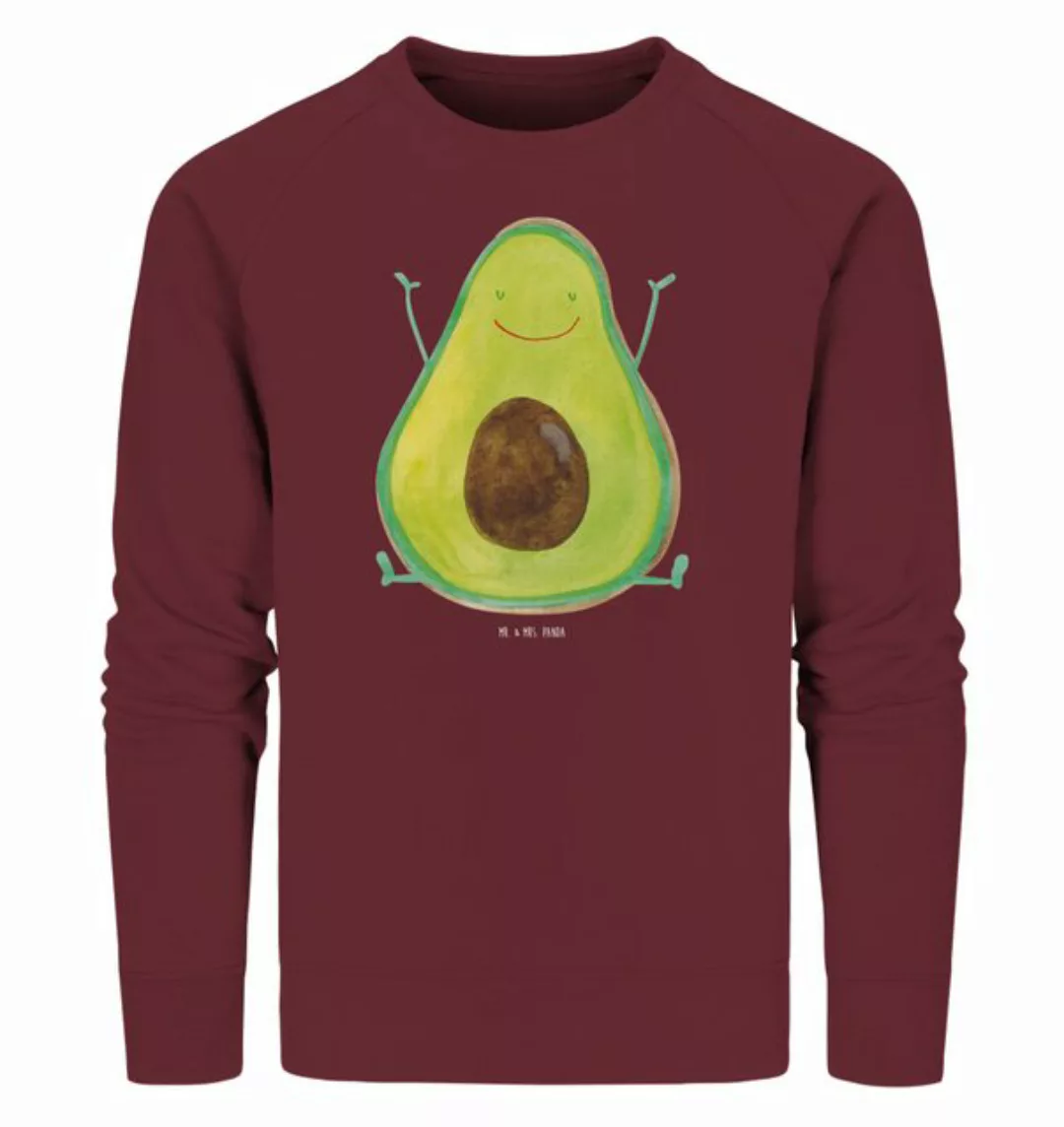 Mr. & Mrs. Panda Longpullover Größe XXL Avocado Glücklich - Burgundy - Gesc günstig online kaufen