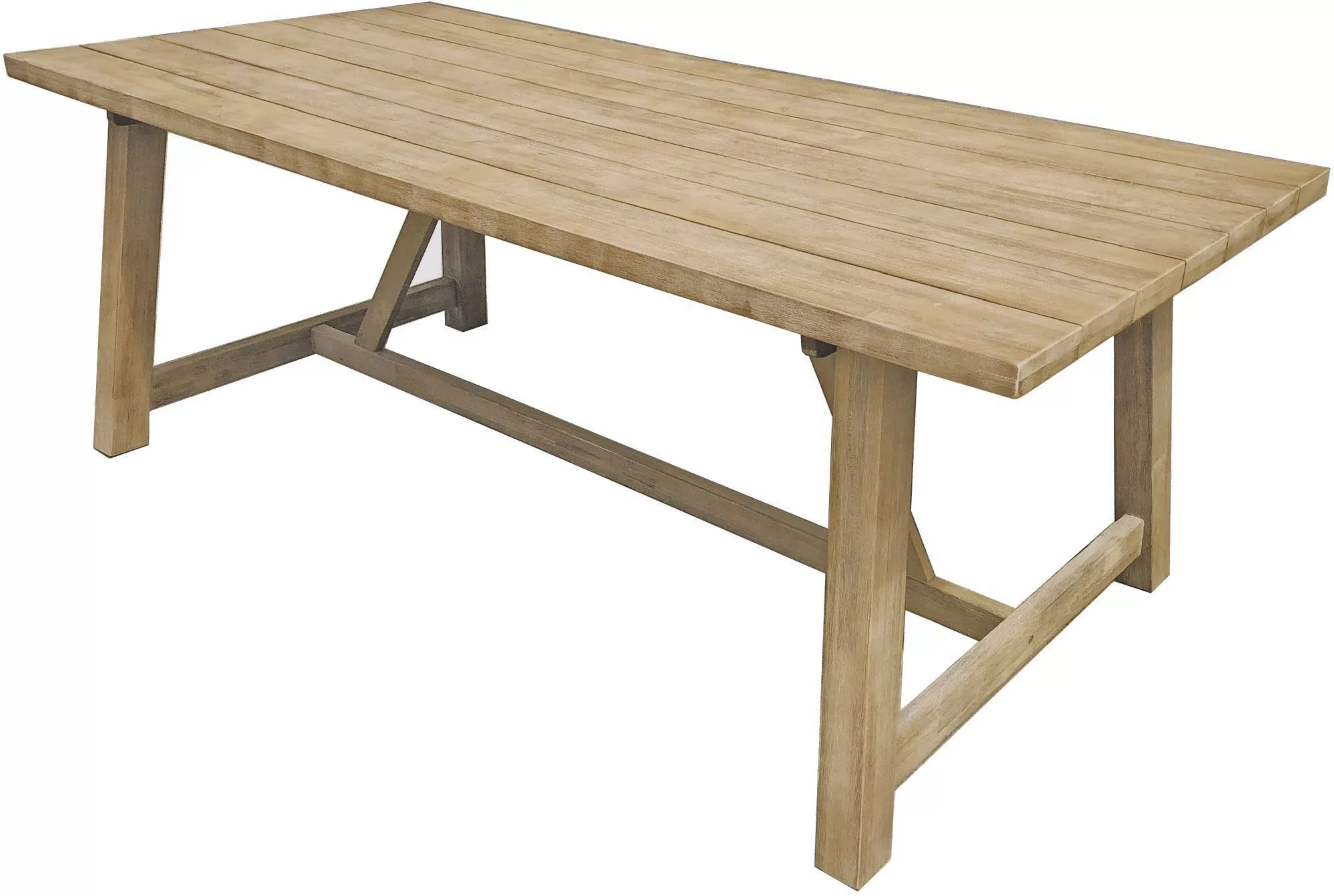 Garden Pleasure Tisch-02 Oakland 200 cm x 100 cm x 75 cm Hellbraun FSC® günstig online kaufen