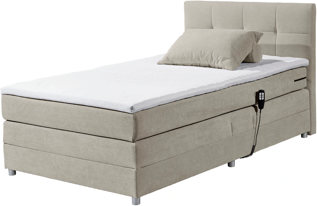 ED EXCITING DESIGN Boxspringbett "Toulouse B", inkl. Motor günstig online kaufen