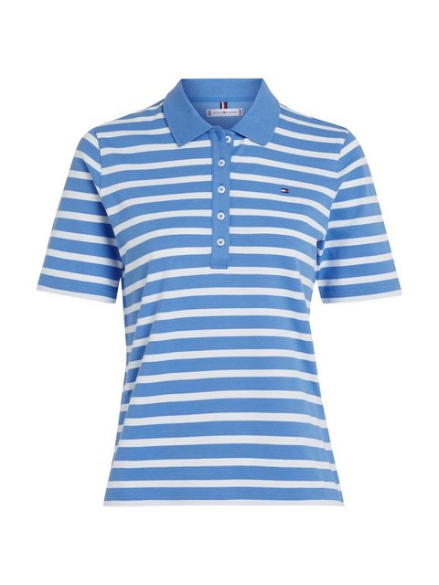 Tommy Hilfiger Poloshirt 1985 REG PIQUE STRIPE POLO SS mit dezenter Tommy H günstig online kaufen