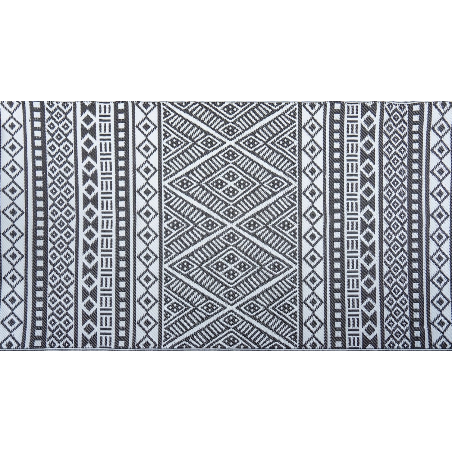 Jet-Line Outdoorteppich Scarlett Schwarz Gemustert 150 x 240 cm günstig online kaufen