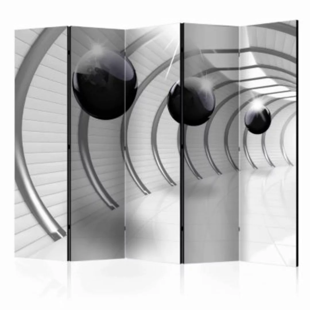 artgeist Paravent Futuristic Tunnel II II [Room Dividers] schwarz/weiß Gr. günstig online kaufen