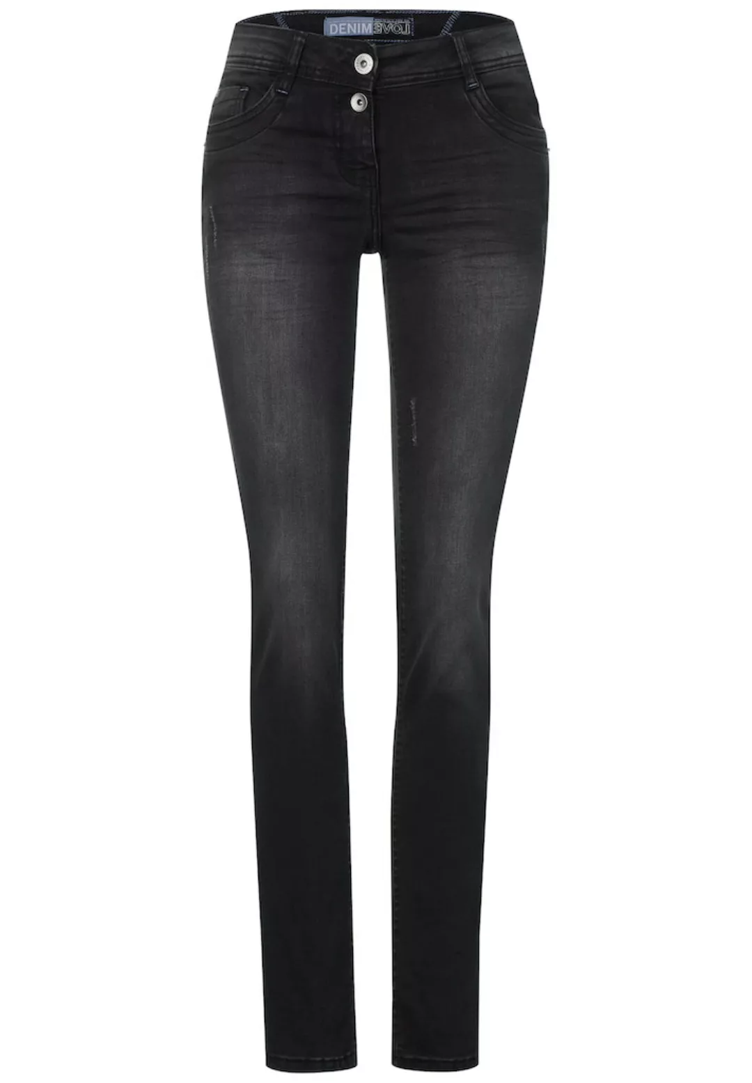 Cecil Bequeme Jeans Cecil / Da.Jeans / Style NOS Scarlett Black Washe günstig online kaufen