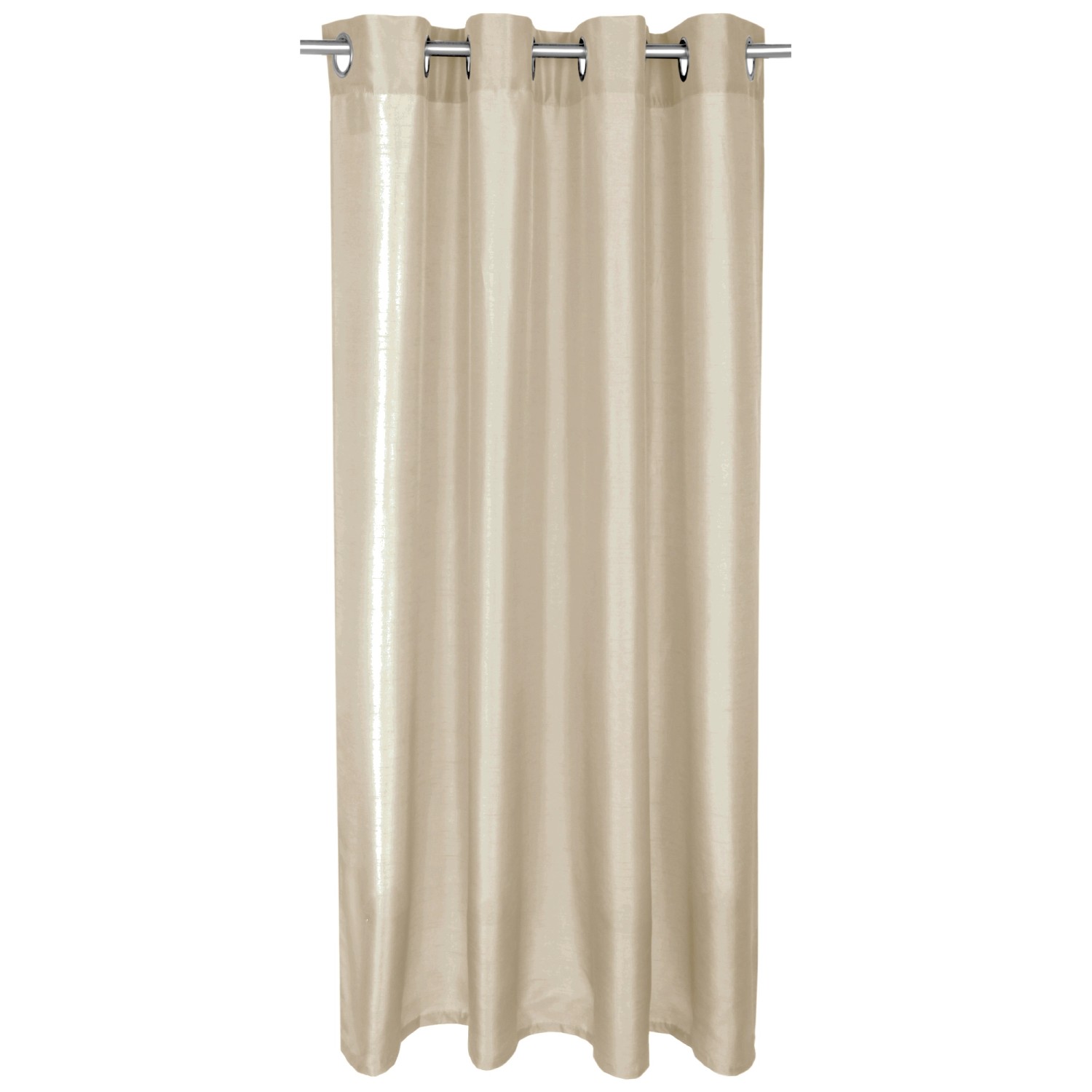 Bestlivings Gardine Blickdicht 140 cm x 245 cm Ösen Taupe Hell günstig online kaufen